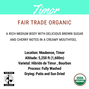Timor Fair Trade Organic