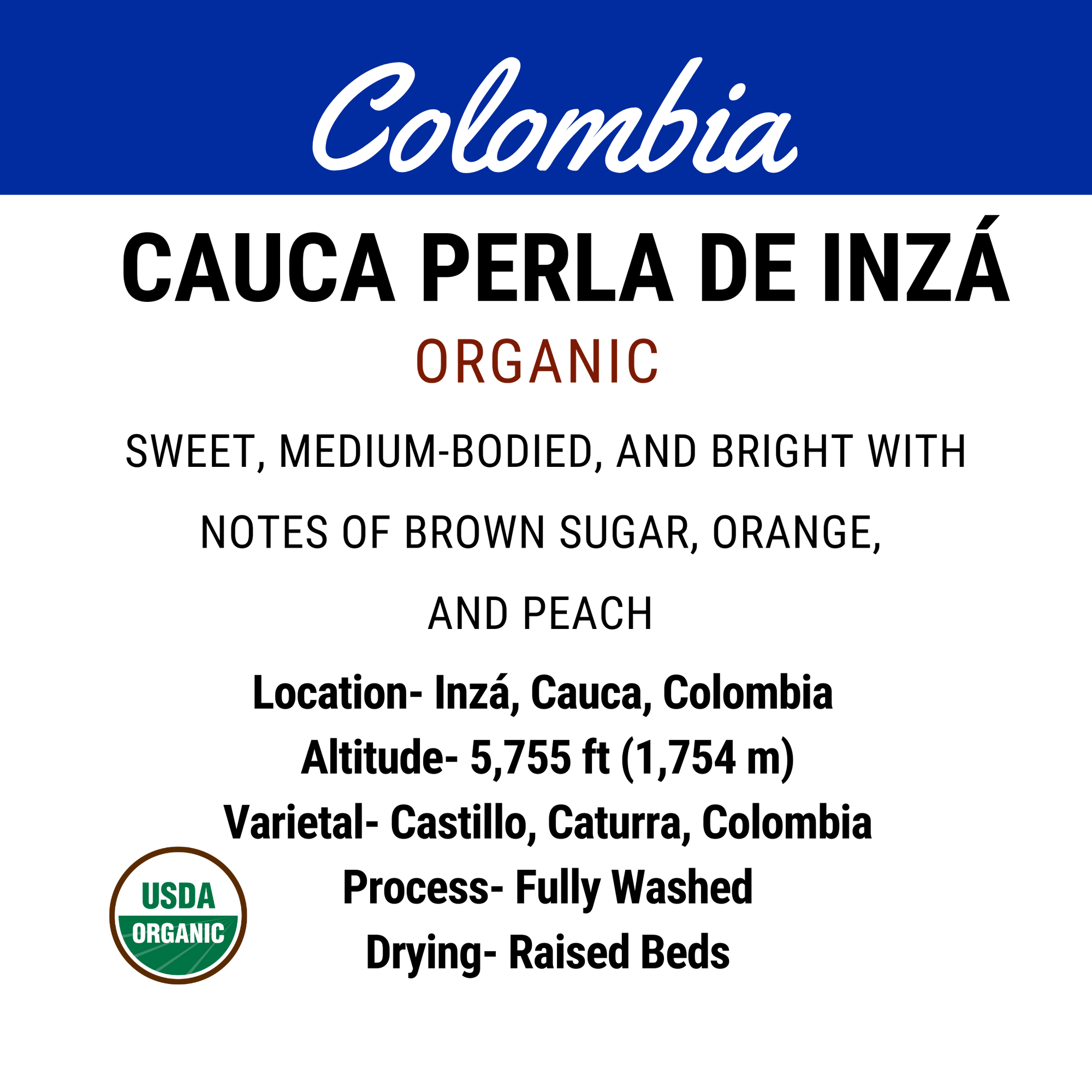 Colombia Cauca Perla De Inzá