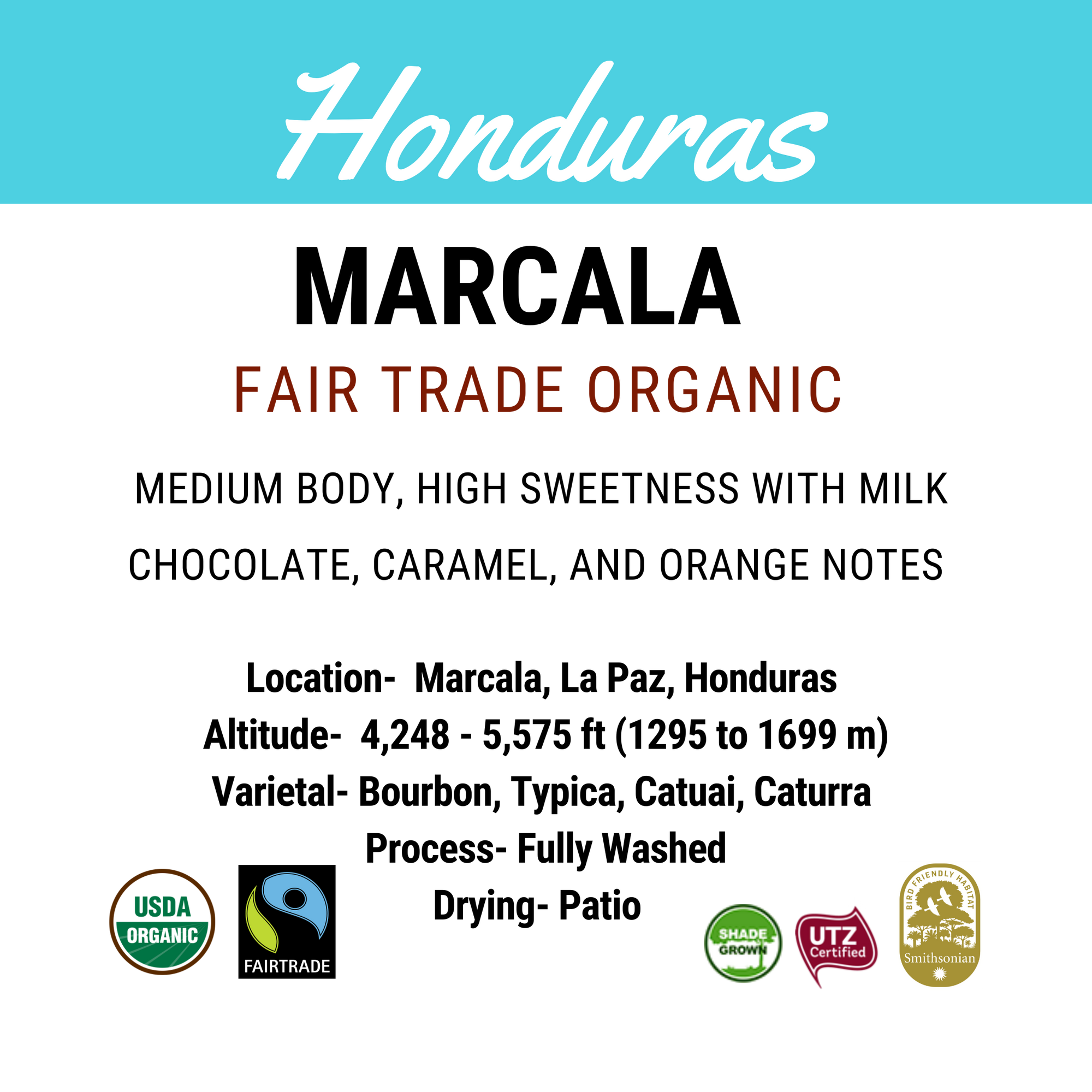 Honduras Marcala Fair Trade Organic