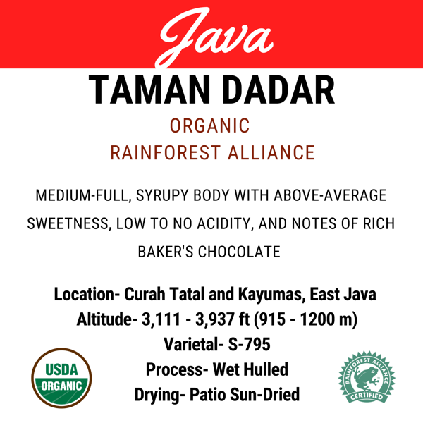 Java Taman Dadar Organic Rainforest Alliance